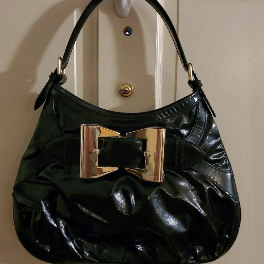 💝Authentic GUCCI LARGE Queen Dialux  * Black with gold bow